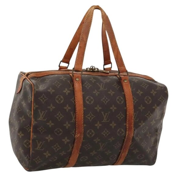 LOUIS VUITTON Monogram Sac Souple 35 Boston Bag